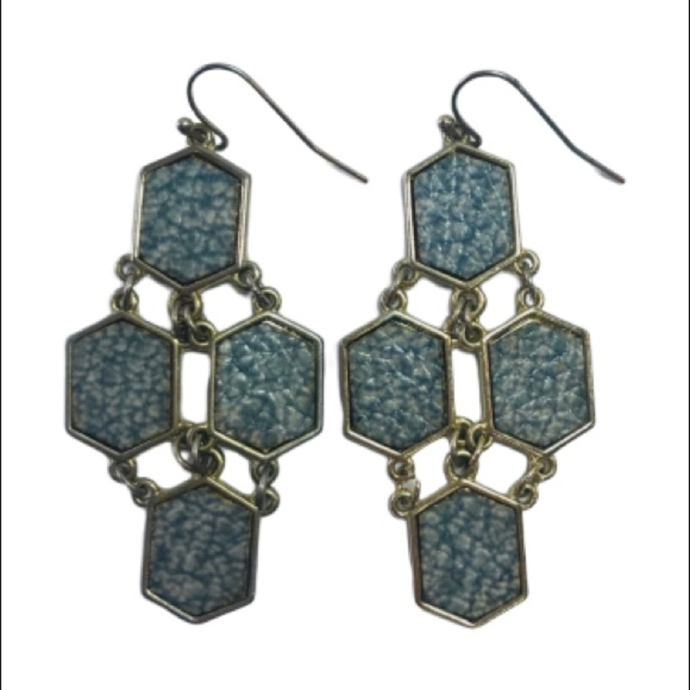 Leather & Metal Earrings